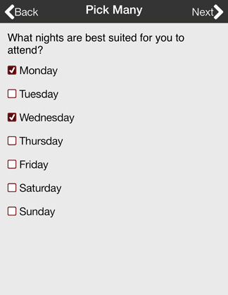 Multiple Select Question