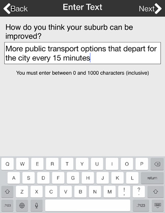 Text Question Type