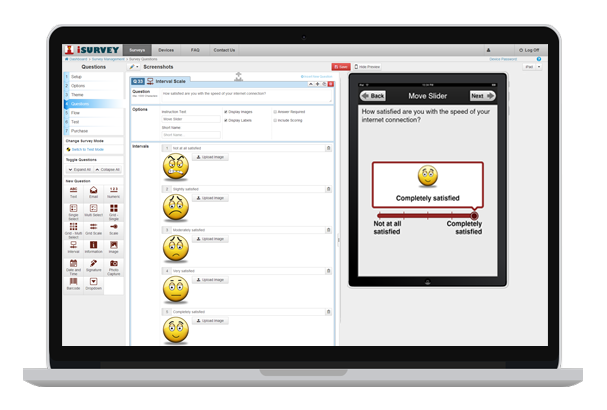 Online survey maker drag and drop editor